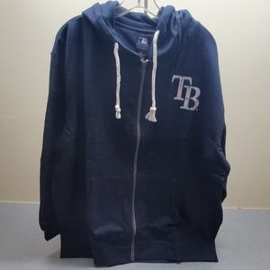 Tampa Bay Rays Zip-up Hoodie Womens 1X